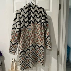 Debut long multi color cardigan